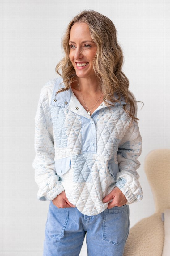 Quilted with Love Pullover